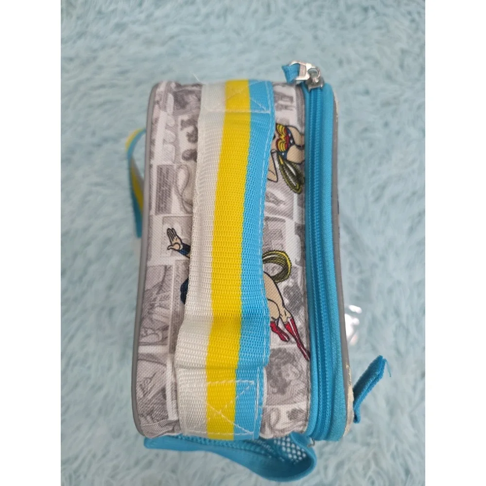 Pottery Barn Kids Wonder Woman Insulated Lunch Box DC Comics Gray Blue PBK